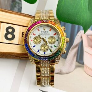 Rolex fully diamond-encrusted watch