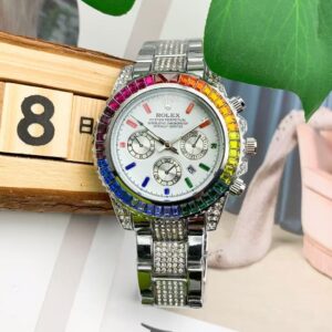 Rolex fully diamond-encrusted watch