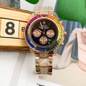 Rolex fully diamond-encrusted watch