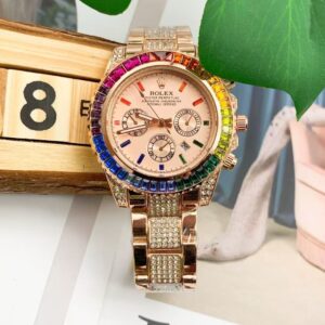 Rolex fully diamond-encrusted watch